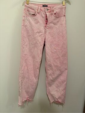 Wild Fable Pink Ripped Jeans Button Fly Size 6